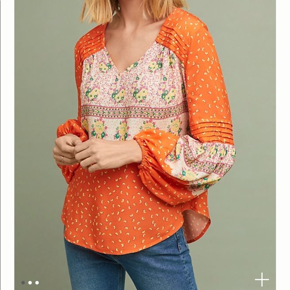 Anthropologie Tops - Beautiful Maeve Ceresco peasant top. SZ XS/S